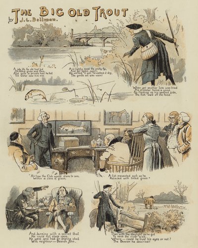 大老鳟鱼（chromolitho） 作者 John Charles Dollman